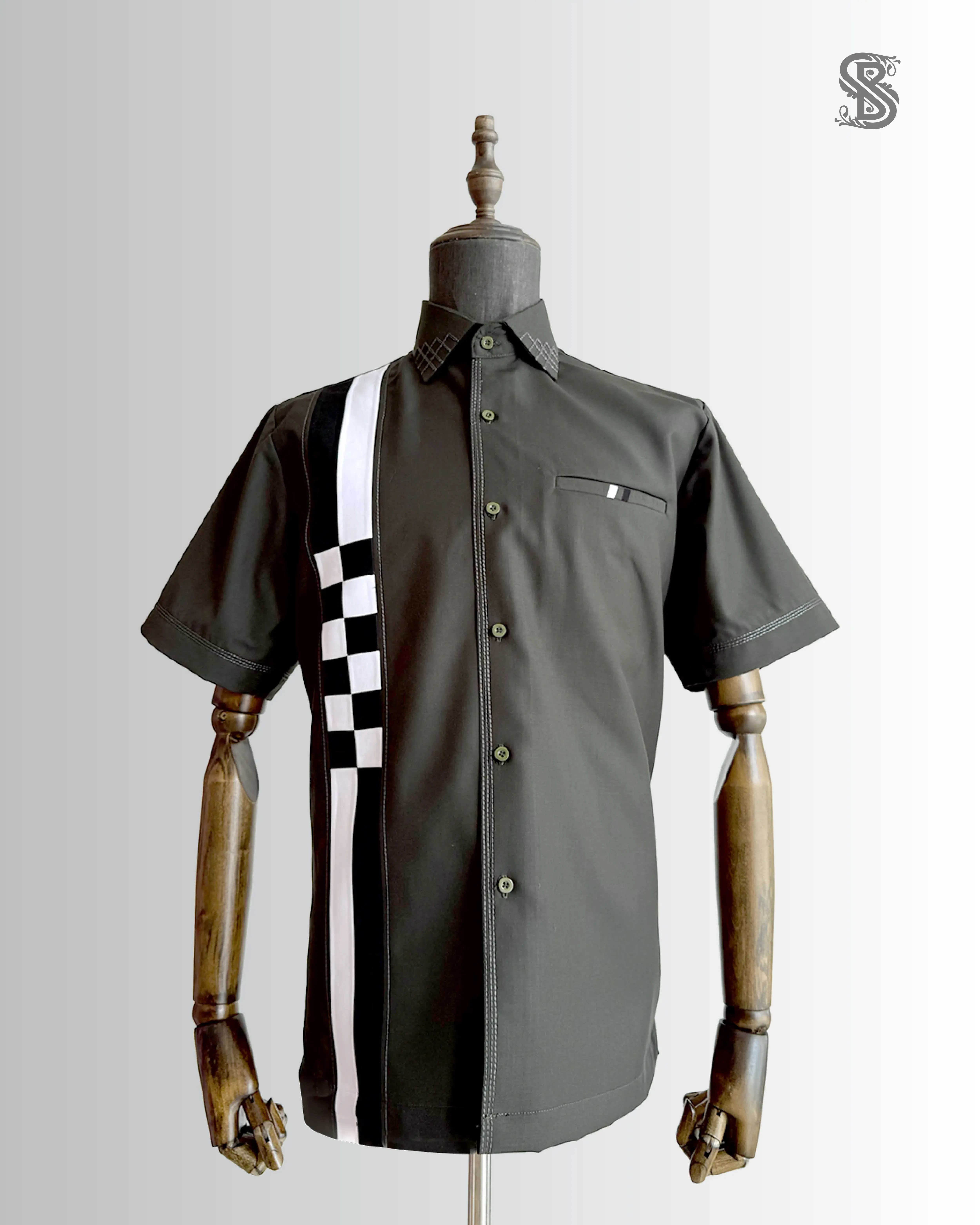 Kemeja Monochrome Velocity