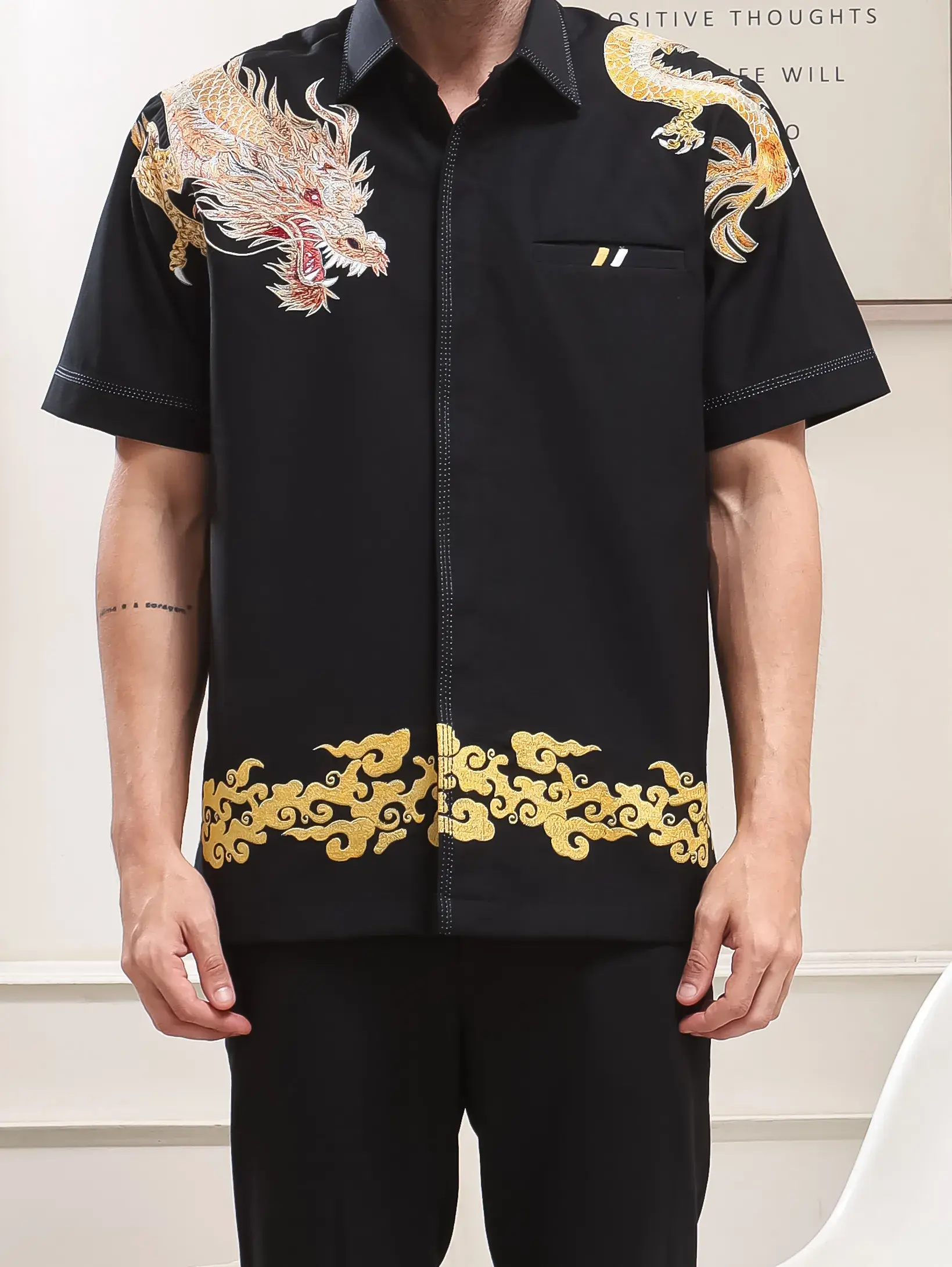 Kemeja Golden Dragon