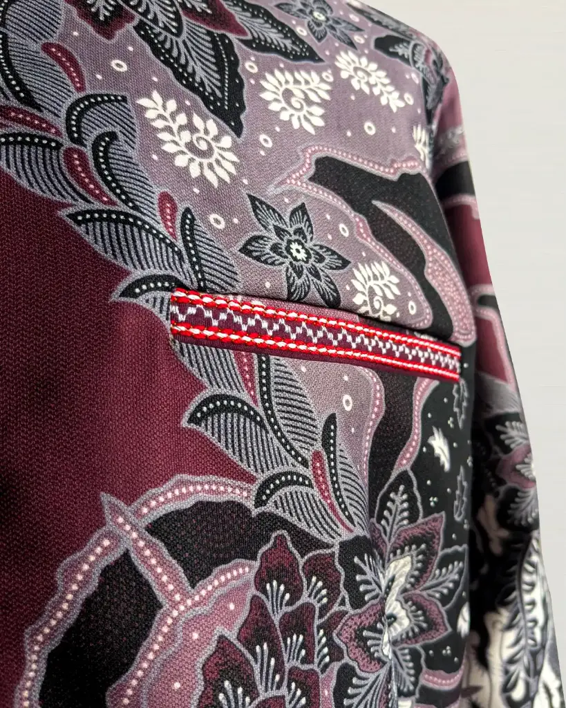 Batik Aruna Maroon