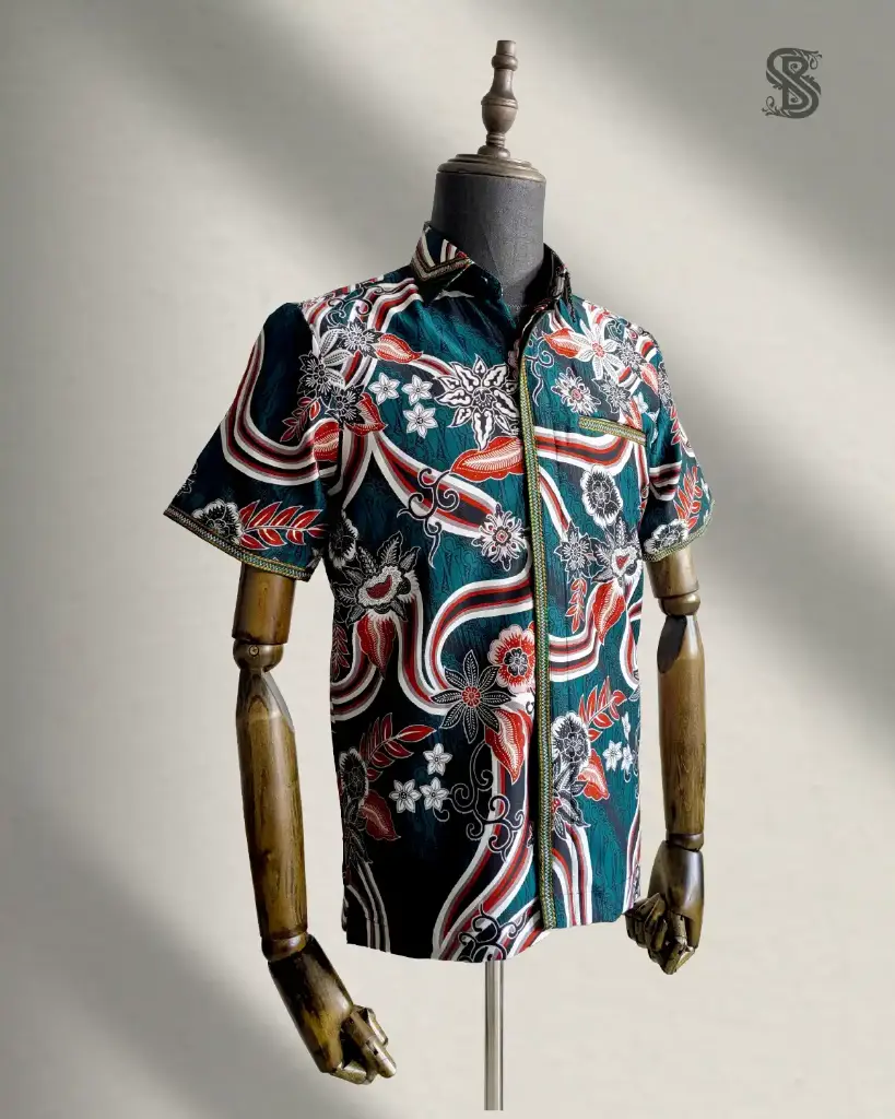 Batik Premium Teal Elegance