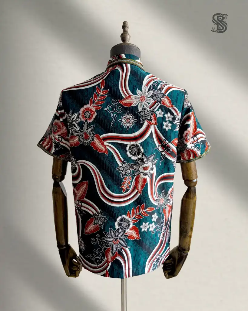 Batik Premium Teal Elegance