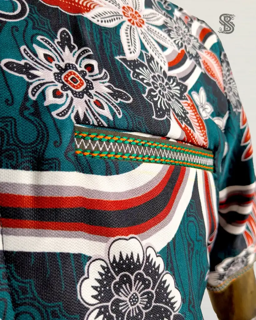 Batik Premium Teal Elegance