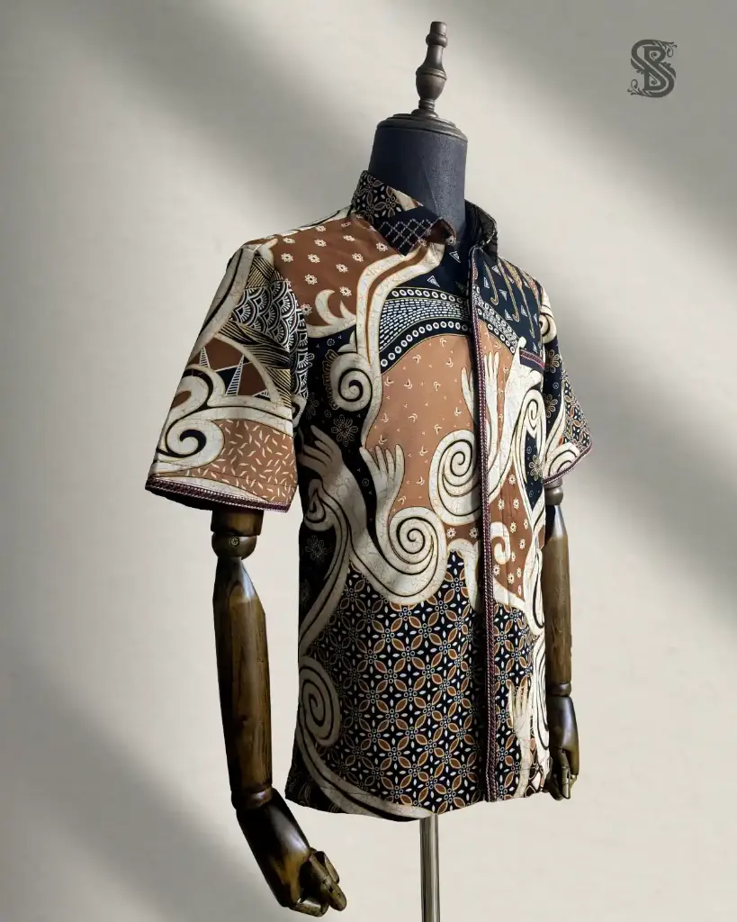 Batik Spiral Heritage Brown