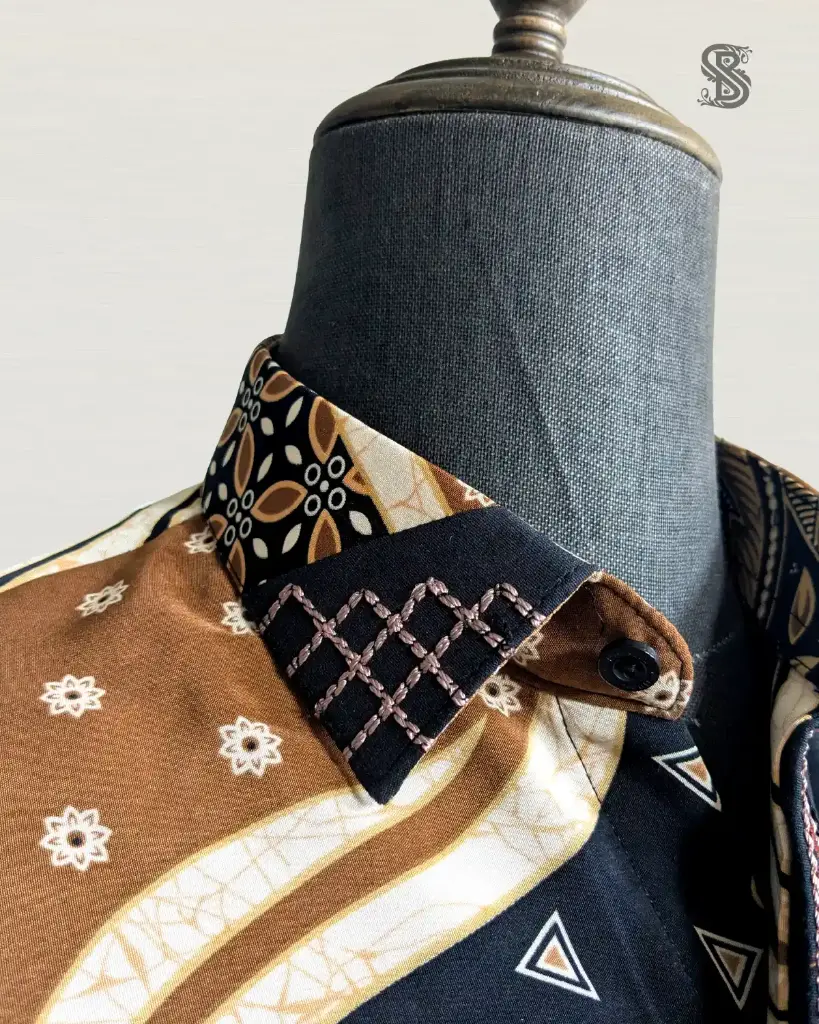 Batik Spiral Heritage Brown