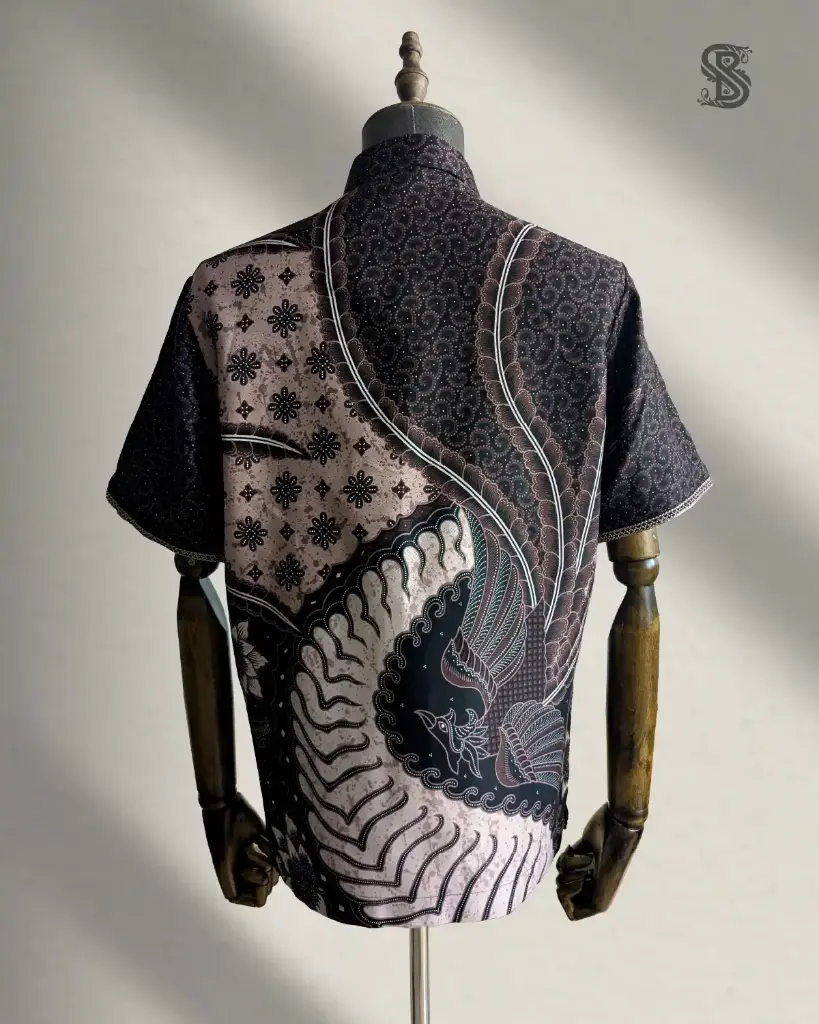 Batik Black Phoenix Elegance