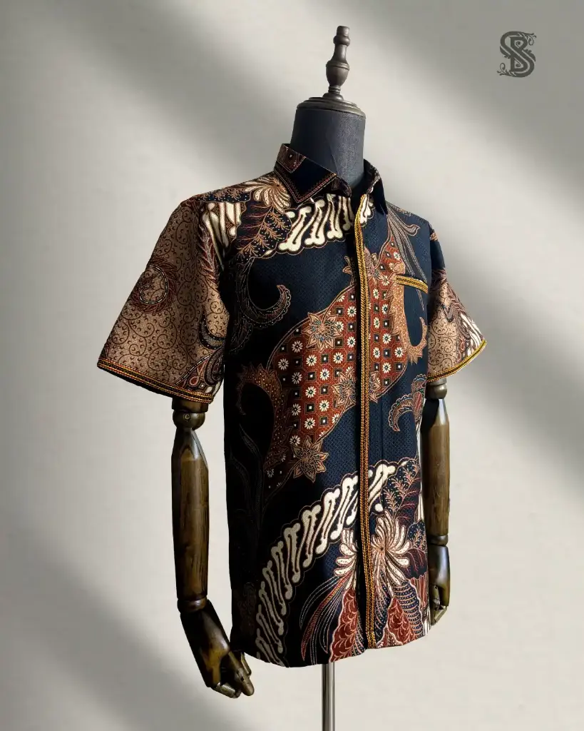 Batik Parang Flora Brown