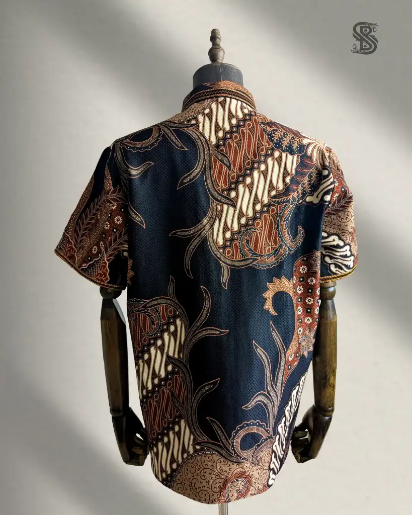Batik Parang Flora Brown