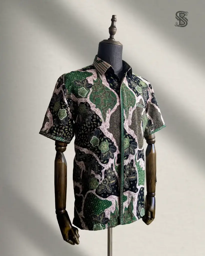 Batik Kawung Hijau Natural