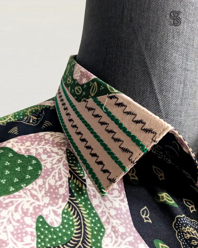 Batik Kawung Hijau Natural