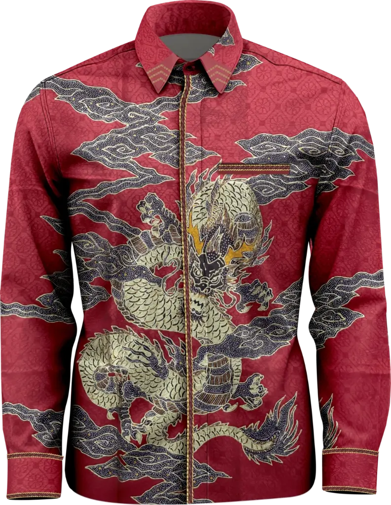Batik Motif Naga Emas