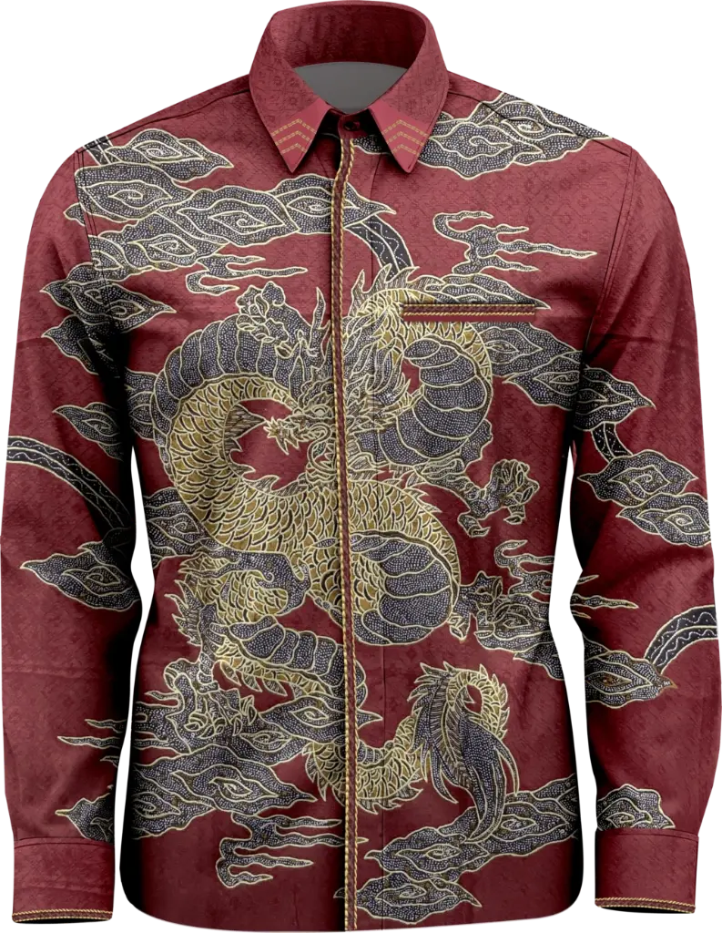 Batik Sutra Motif Naga Sakti