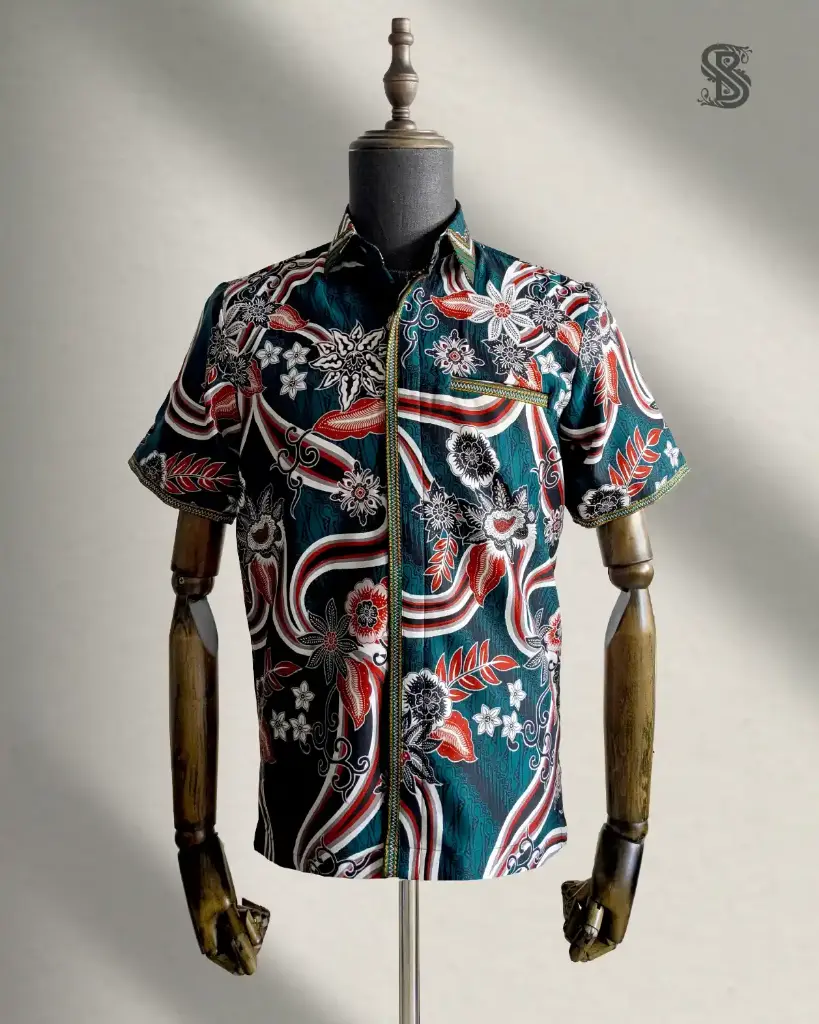 Batik Premium Teal Elegance