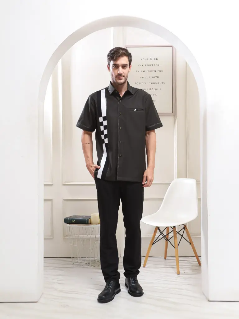 Kemeja Monochrome Velocity