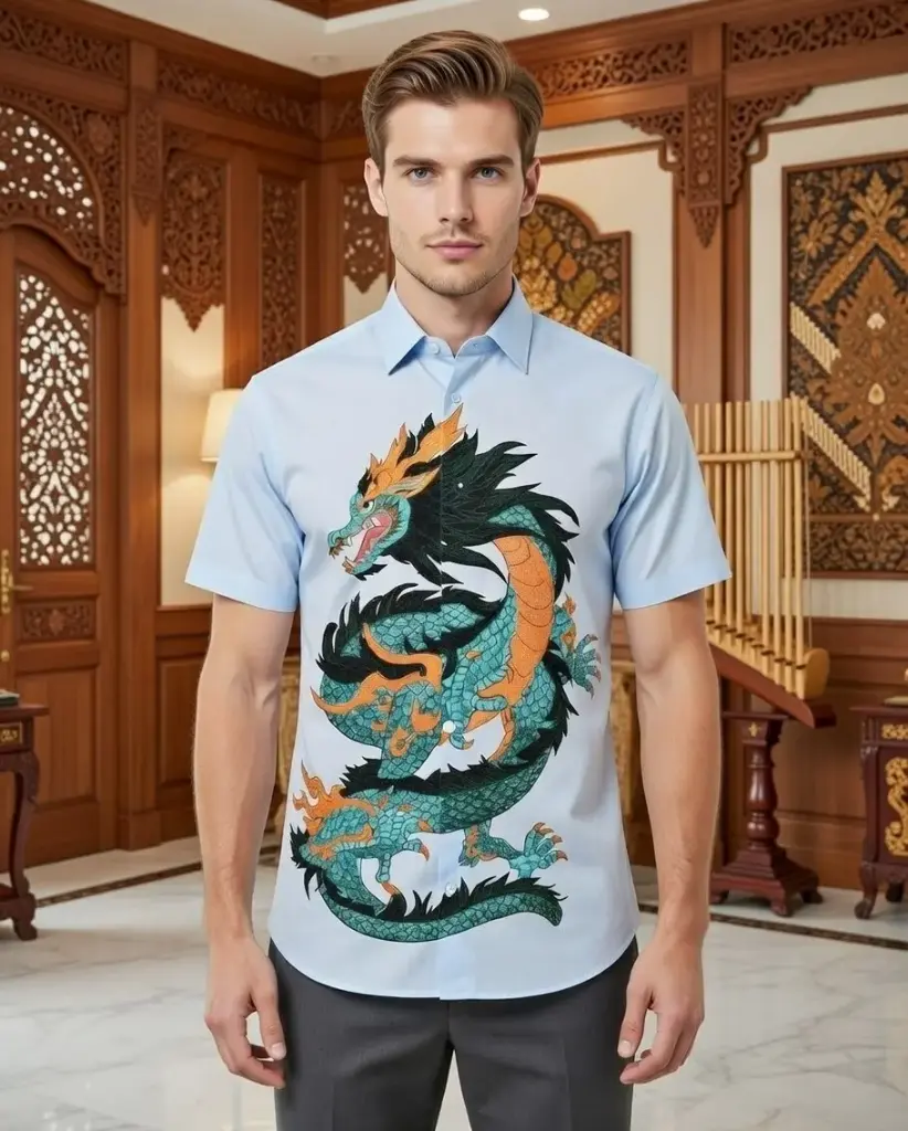 Kemeja Dragon Majesty