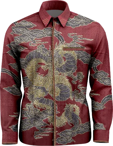 Batik Sutra Motif Naga Sakti