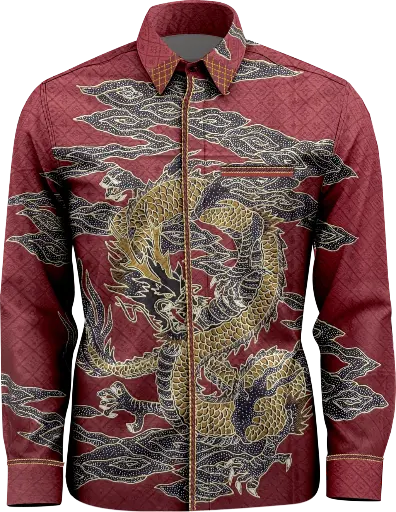 Batik Motif Naga Emas